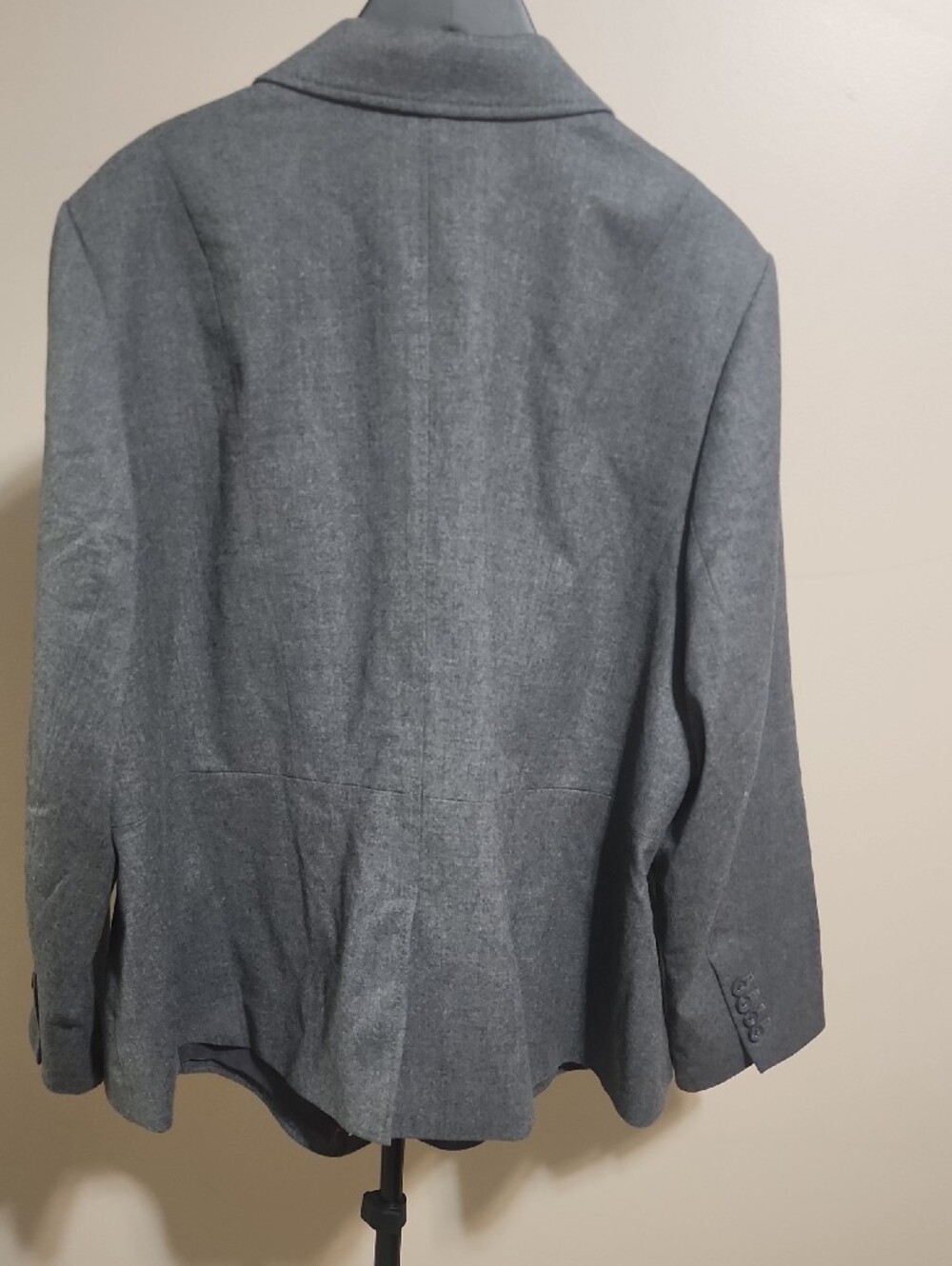 Talbots Gray Two-Button Wool-Blend Blazer - Picture 5 of 7